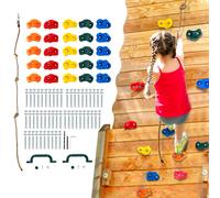 Vevor 25 Rock Climbing tient pour les enfants et les adultes des poign es de paroi rocheuses d'escalade multicolore pour le jeu de jeu de jeu int