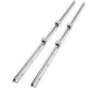 VEVOR 2PCS Rail de Guidage Linéaire SBR16 1500 mm 4PCS Bloc de Roulement SBR16UU