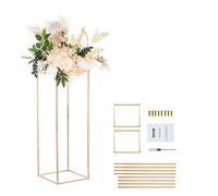VEVOR 2PCS Support de Fleurs de Mariage Centre Table de Mariage Métal Doré 80 cm