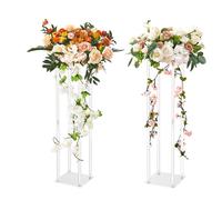 VEVOR 2PCS Support de Fleurs Mariage Centre de Table Mariage en Acrylique 80 cm