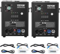 VEVOR 2x machine à étincelles 500 W machine pyrotechnique alliage d'aluminium machine à feux d'artifice contrôleur DMX réglable 2-4m Cold Spark Machine 7 min par rechargement Idéal pour mariage, DJ sh