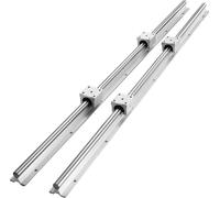 VEVOR 2x SBR20-1200mm Rail linéaire Glissière de guidage linéaire Rail de guidage