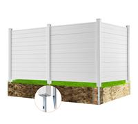 VEVOR 3 Panneaux Brise Vue Extérieur Clôture de Jardin de Climatiseur 127x127 cm