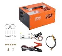 VEVOR 30MPa Portable PCP Air Compressor with External Converter Manual Shut-off DC 12VAC 230V Pump Tank Paintball Oil Free Waterles