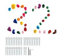 VEVOR Prises d'escalade Unisex-Adult, coloré, 32 pièces