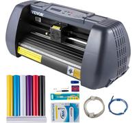 VEVOR 375 mm Découpeuse de vinyle Chargeur de papier, Imprimante de découpe de film Kit de découpe de vinyle, Supporte le langage DM/PL, HP/GL, Film de masquage pour la peinture et la gravure, Découpe