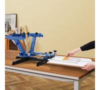 VEVOR 4 Couleurs 1 Station Machine de Sérigraphie Machine d'Impression à Écran