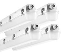 VEVOR 4FT Lumière LED étanche à la vapeur, 60 W, 7400 lm, Lumière étanche à la vapeur 5000 K IP65, pack de 4
