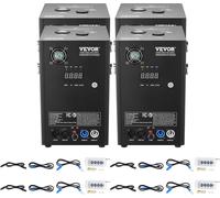VEVOR 4x machine à étincelles 700 W machine pyrotechnique alliage d'aluminium machine à feux d'artifice contrôleur DMX réglable 2-5m Cold Spark Machine 7 min par rechargement Idéal pour mariage, DJ sh