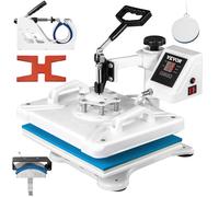 VEVOR 5 en 1 Presse à Chaud Machine de Sublimation Polyvalente 30x38 cm 1250 W