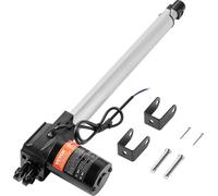VEVOR 6000N Actionneur linéaire DC 12V Actionneur linéaire IP44 Moteur électrique linéaire 350mm de course Niveau sonore ≤50dB Gâche électrique 5mm/s Vitesse de déplacement Technique linéaire Actionne