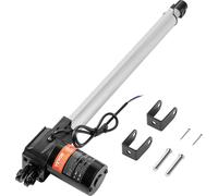 VEVOR 6000N Actionneur linéaire DC 12V Actionneur linéaire IP44 Moteur électrique linéaire 400mm de longueur de course Niveau sonore ≤50dB Gâche électrique 5mm/s Vitesse de déplacement Technique linéa