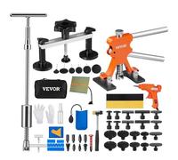 VEVOR Outils de Débosselage sans Peinture 69 pcs Kit Débosselage Carrosserie avec Pont Extracteur Doré Marteau Coulissant Pistolet et Bâtons de Colle
