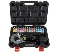 VEVOR 71500 Outil de sertissage manuel hydraulique pour climatiseurs automobiles - Pince à sertir les tuyaux avec kit d'accessoires pour la réparation des conduites de climatisation et de véhicules