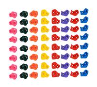 VEVOR 72 Prises d'escalade, Poignée d'escalade pour Mur d’Escalade Multicolore et de Taille Multiple, Supports Muraux avec Matériels de Montage, pour Enfants Adultes, Aire de Jeux Intérieur Extérieur