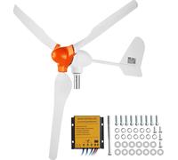 VEVOR 800 W éolienne 12 V générateur de vent générateur de vent à 3 pales avec régulateur MPPT direction du vent réglable et vitesse du vent de démarrage de 2,5 m/s adapté à la maison ferme camping-ca