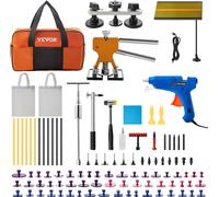 VEVOR 89 pcs. Kit de réparation de bosses de voiture professionnel, outil de débosselage Paintless, kit de réparation DIY Puller Dent Removal Tool, réparation de la grêle, plaque réfléchissante LED Ma