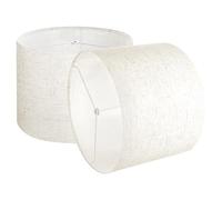 VEVOR Abat-jour tambour, 2 pcs, 330 x 330 x 250 mm, abat-jour de remplacement moyen en lin pour lampes de table, lampadaires et suspensions, housse de rechange pour lampe, assemblage facile, lin clair