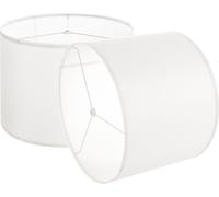 VEVOR Abat-jour tambour moyen housse de lampe 33x33x25 cm 2 pcs lin blanc cassé