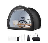 Abri À Vélo-Vevor-Pour 4-5 Vélos Tente De Rangement Spacieuse Étanche En Forme D'éventail-Avec Fenêtre Ventilée Multicolore