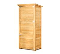 VEVOR Abri de Jardin Rangement Outils Bois Étanche avec Serrure 800x500x1620 mm