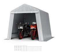 VEVOR Abri de Jardin Tente de Rangement Extérieur 245x245 cm Porte Enroulable