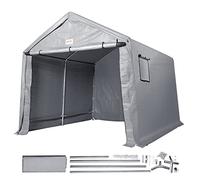 VEVOR Abri de Jardin, Tente de Rangement Garage Extérieur 213,4x365,8x224,3 cm Toutes Saisons avec Porte à Fermeture Éclair Enroulable, Fenêtres Ventilées pour Voitures, Motos, Vélos, Outils de Jardin