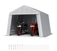 Abri De Jardin - Vevor - Tente De Rangement Garage Extérieur 304,8x304,8x259,1 Cm Porte Zippée Avec Volet Roulant Multicolore