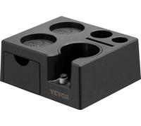 VEVOR ABS Station de tamisage pour espresso, station de tamisage multifonctions 7 en 1, boîte de tamisage pour espresso, convient aux porte-filtres 51-58 mm, noir