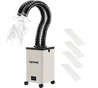 VEVOR Absorbeur de Fumée 150 W Extracteur de Fumée pour Soudure 4500 tr/min Mini Aspirateur de Fumée 28 x 28 x 43 cm Tuyaux Flexibles Longs de 1,2 m pour Absorbe Fortement la Fumée et les Poussières