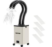 VEVOR Absorbeur de Fumée 150 W Extracteur de Fumée pour Soudure 4500 tr/min Mini Aspirateur de Fumée 28 x 28 x 43 cm Tuyaux Flexibles Longs de 1,2 m pour Absorbe Fortement la Fumée et les Poussières