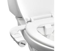 VEVOR Pulvérisateur Bidet Autonettoyant, Accessoire pour Bidet Toilette avec Pression d'Eau Réglable, Doubles Buses Rétractables, Eau Froide, Facile à Installer, pour Lavage Arrière et Féminin