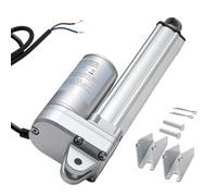 VEVOR Actionneur Linéaire 12 V, Actionneur à Mouvement Linéaire Course 101,6 mm, Étanchéité IP65, 3000 N, 5 mm/s, avec Support de Montage, pour Ouvre-portes, Trackers Solaires, Machines Industrielles