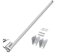 VEVOR Actionneur Linéaire 12 V, Actionneur à Mouvement Linéaire Course 1016 mm, Étanchéité IP65, 3000 N, 5 mm/s, avec Support de Montage, pour Ouvre-portes, Trackers Solaires, Machines Industrielles