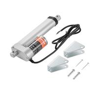 VEVOR Actionneur Linéaire 12 V, Actionneur de Mouvement Linéaire 100 mm 150 kg/1500 N 5 mm/s avec Support de Montage et Protection IP54 pour Meubles, Systèmes d'Automatisation, Équipements Mécaniques