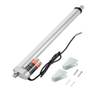 VEVOR Actionneur Linéaire 12 V, Actionneur de Mouvement Linéaire 400 mm 330 lb/1500 N 5 mm/s avec Support de Montage et Protection IP54 pour Meubles, Systèmes d'Automatisation, Équipements Mécaniques