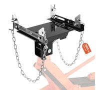 VEVOR Adaptateur de Vérin de Fosse Capacité de Charge 500 kg, Tête de Levage pour Cric de Transmission en Acier Robuste, avec Tige de Selle Amovible de 30 mm, pour Garage et Atelier de Réparation