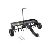 VEVOR Aérateur de Gazon Pelouse Jardin Remorqué 1016 mm avec Attelage Universel