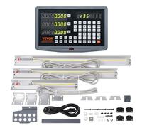 VEVOR Affichage numérique, 250, 500, 600 mm, échelle linéaire 3 Axes DRO Tige de Support Porte-Couteau Plaque boîtier Montre Cordon d'alimentation Support Montre pièce Papillon vis Couvercle règle