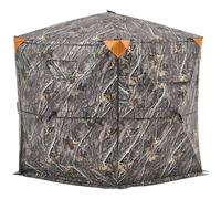 VEVOR Affût de Chasse Transparent sur 5 Côtés pour 6-7 Personnes, Tente de Camouflage Portable avec Sac de Transport, Cache de Chasse à 288 Degrés, avec Porte Silencieuse à Fermeture Éclair et Fenêtre