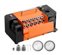 VEVOR Affuteur Foret MR-13B Affûteuse Forets 3-15 mm Machine Affûtage pour Atelier Garage, Angle de Dépouille Réglable Angle de Pointe Réglable 95°-135° 120 W 4600 tr/min avec 13 Pinces, Meule CBN SDC