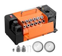 VEVOR Affuteur Foret MR-13B Affûteuse Forets 3-15 mm Machine Affûtage pour Atelier Garage, Angle de Dépouille Réglable Angle de Pointe Réglable 95°-135° 120 W 4600 tr/min avec 13 Pinces, Meule CBN SDC