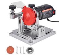 VEVOR Affûteuse de Lame de Scie Circulaire 140 W Machine à Affûter Lames de Scie Circulaire Électrique 90-400 mm pour Affûtage Angle Inclinable 5700 tr/min avec Meule Céramique et Diamantée 100 mm