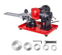 VEVOR Affûteuse de Lame de Scie Circulaire 370 W Machine à Affûter Lames de Scie Circulaire Électrique 80-700 mm pour Affûtage 2890 tr/min avec Meule 125 mm, 6 Centres Centrage dont 10 mm Pré-installé