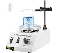 VEVOR Agitateur Magnétique 1 L Mélangeur Magnétique à Plaque Chauffante 70 ℃, Agitateur de Laboratoire avec Barre d'Agitation, Vitesse d'Agitation Réglable 0-1600 tr/min, pour Recherche Étude Labo