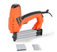 VEVOR Agrafeuse Cloueuse Électrique 2-en-1, Cloueur Calibre 18, 32 mm, Pistolet à Clous avec 1000 Clous et 1000 Agrafes, Poignée en Caoutchouc Antidérapante, pour Travail du Bois Ameublement