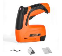 VEVOR Agrafeuse Cloueuse Électrique 2-en-1, Cloueur sans Fil, Calibre 18, 15 mm, avec 1000 Clous et 1000 Agrafes, Poignée en Caoutchouc Antidérapante, pour Travail du Bois Menuiserie Ameublement