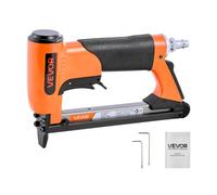 VEVOR Agrafeuse Pneumatique, Calibre 20, Compatible avec Agrafes Fil Fin Série 50 Non Incluses de Largeur Couronne 12,8 mm de Longueur 6-16 mm, Capacité 110 PCS, pour Tapisserie, Menuiserie, Bricolage