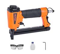VEVOR Agrafeuse Pneumatique, Calibre 20, Compatible avec Agrafes T50 Non Incluses de Largeur de Couronne 10,8 mm, de Longueur 4-16 mm, 4,8-7,6 bar, pour Travail du Bois, Tapisserie, Tissu, Artisanat