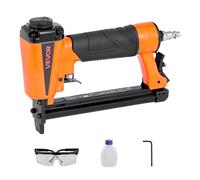 VEVOR Agrafeuse Pneumatique, Calibre 21, Compatible avec Agrafes Standard Série 80 (Non Incluses), de Largeur de Couronne 12,8 mm, de Longueur 6-16 mm, 4,8-7,6 bar, pour Travail du Bois, Tapisserie